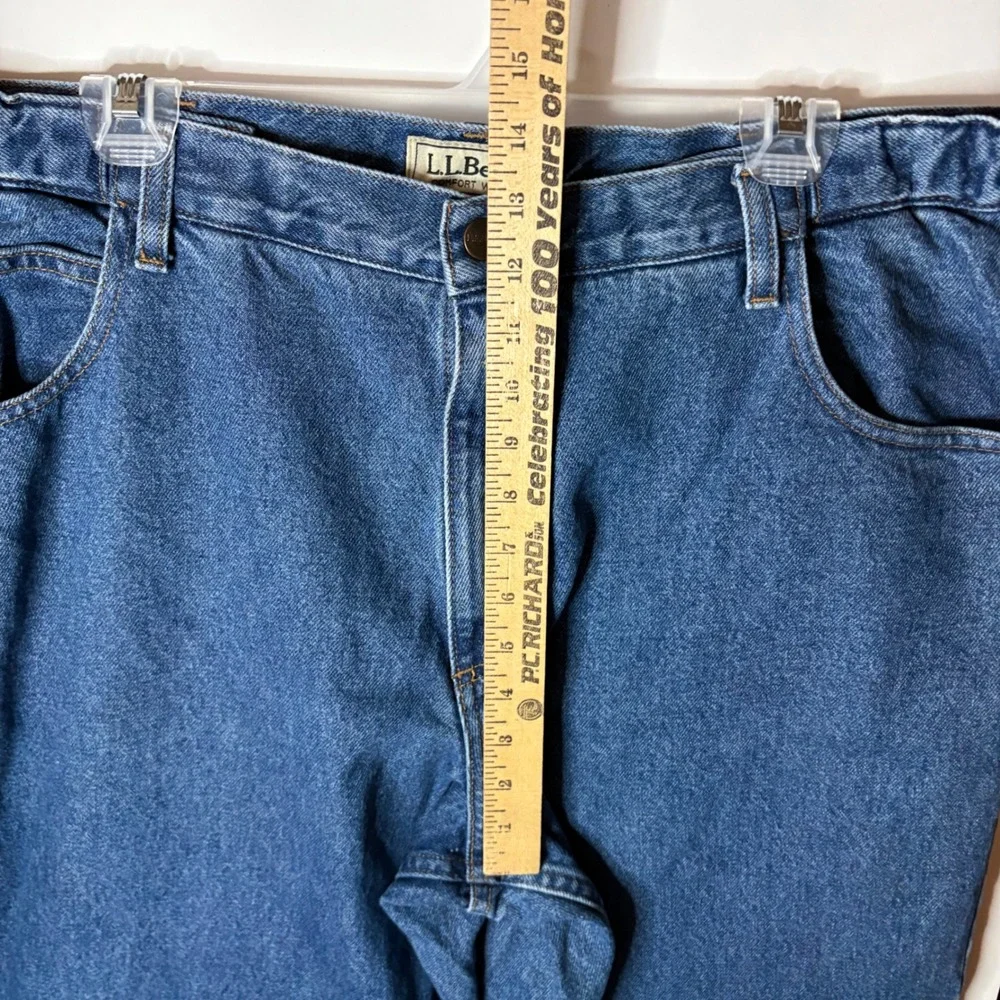 L.L. Bean VTG Comfort Waist Straight Leg Jeans Mens 40x29 Blue Cotton Gorpcore